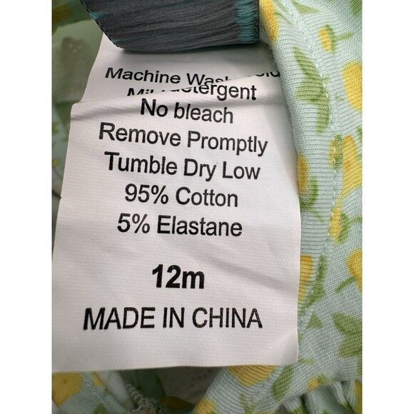 Serendipity Bubble Romper by Shrimp and Grits 12m Floral Yellow Ruffles - Picture 8 of 9